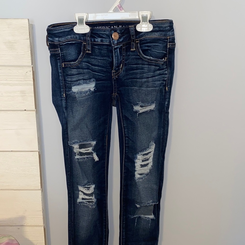 distressed jeans